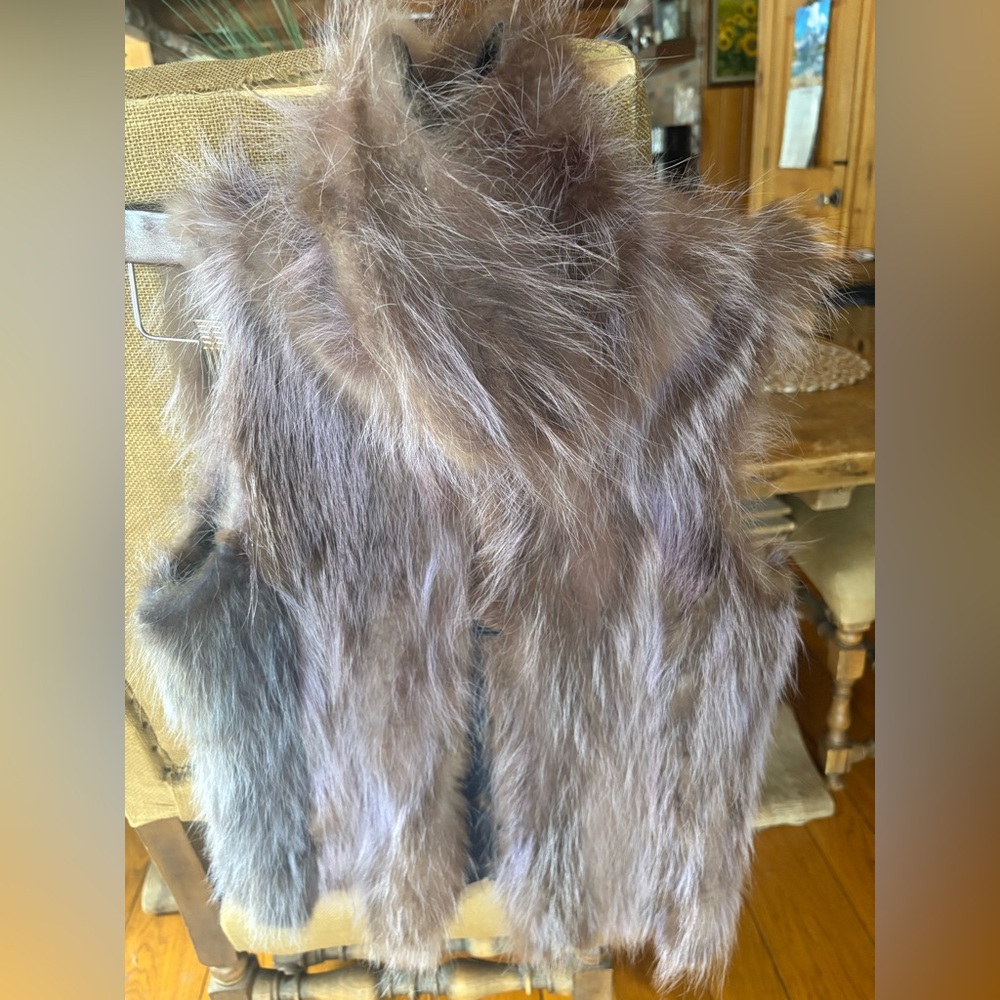 Real Custom Made Saphire Mink Vest